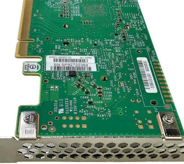 Alt view image 4 of 4 - SAS HBA Card Compatible with LSI 9400-16i IT Mode PCIe SATA Expansion Card, 16-Port 12Gbps PCIe 3.1, SAS Expander Support, SATA HBA Controller with 4X SFF-8643 Internal for ZFS TrueNAS unRAID NAS