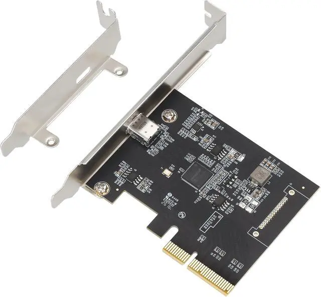 Alt view image 3 of 5 - PCIe x4 to USB C 3.2 Gen2 Card, 20Gbps Type-C Expansion Card, ASM3242 Chipset, USB-C 20G Port for PC Desktop, No External Power Required