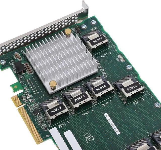 Alt view image 7 of 7 - Card of 9 Ports SAS Expander, PCIE X 8 Plug and Play AEC 83605 Expander TARD for Server DL380 388 G9 G10