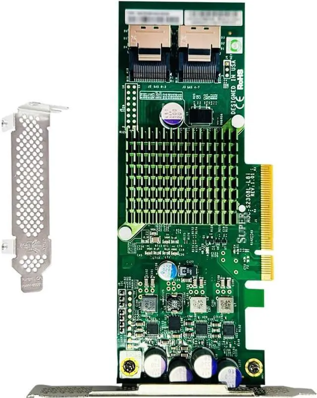 Main image of SAS HBA Card Compatible with LSI 9207-8i IT Mode PCIe SATA Expansion Card, 8-Port 6Gbps PCIe 3.0, SAS Expander Support, SATA HBA Controller with 2X SFF-8087 Internal for ZFS TrueNAS unRAID NAS JBOD