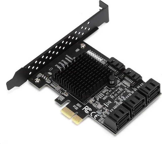 Main image of PCE8SAT-M01 PCI-E to SATA 3.0 Expansion Card, 8-Port, Compatible with SATA 6G/3G/1.5G, PCI-E 1X 2X 4X 8X 16X Interface