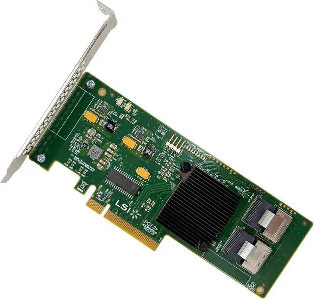 Alt view image 4 of 7 - LSI 9211-8I SAS2008 6Gbps SAS HBA FW:P20 LSI 9211-8i IT Mode ZFS FreeNAS unRAID Controller Card 2* SFF-8087 SATA