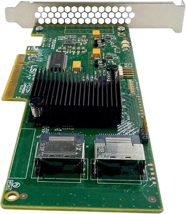 Alt view image 6 of 7 - LSI 9211-8I SAS2008 6Gbps SAS HBA FW:P20 LSI 9211-8i IT Mode ZFS FreeNAS unRAID Controller Card 2* SFF-8087 SATA