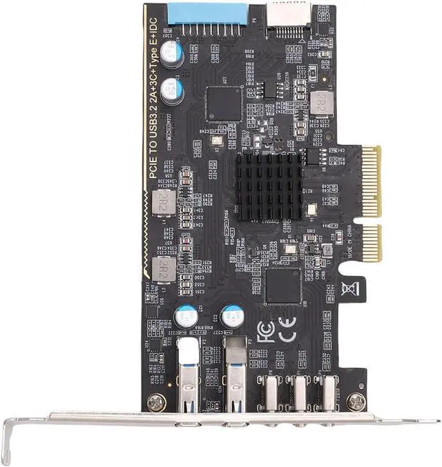 Alt view image 7 of 7 - USB C PCIe Card Efficient Data Transfer Expansion for for Linux 10Gbps 3 USB Type C and 2 Type A PCI Express to Expansion Card for External Storage, Printers