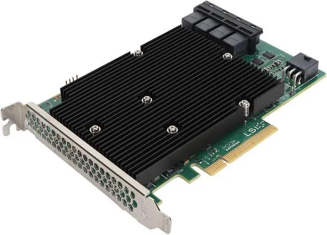 Alt view image 6 of 7 - LSI SAS 9300-16I HBA Card, 16 Port 12Gbps HBA Controller Card, for Windows, Linux and More, Serial SATA, SAS Interface, PCIe