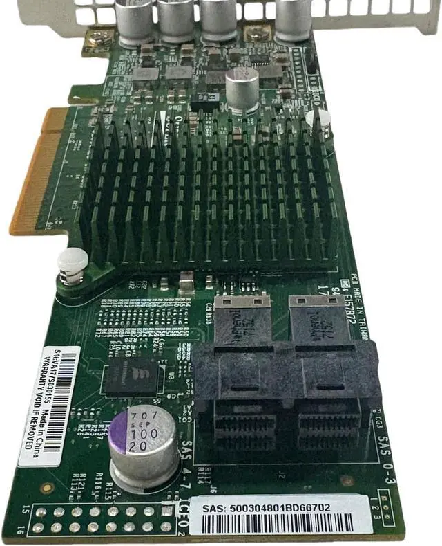Alt view image 6 of 6 - 9300-8i LSI3008 AOC-S3008L-L8E HBA 8-Port 12Gb PCIe 3.0 IT Mode ZFS FreeNAS unRAID SAS SATA Expander+2*SFF-8643-SATA Cable