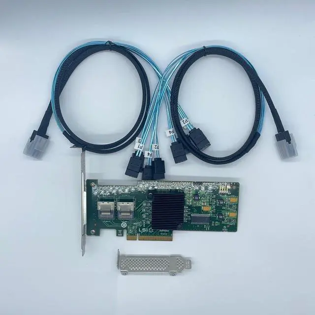 Alt view image 2 of 7 - 9211-8i 6G SAS HBA LSI FW:P20 IT Mode ZFS FreeNAS unRAID 2* SFF-8087 SATA
