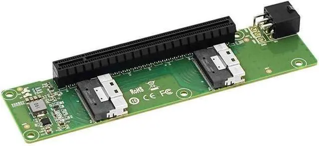 Main image of Dual-Port Slimsas(SFF-8654 8I) to PCIe x16 Converter