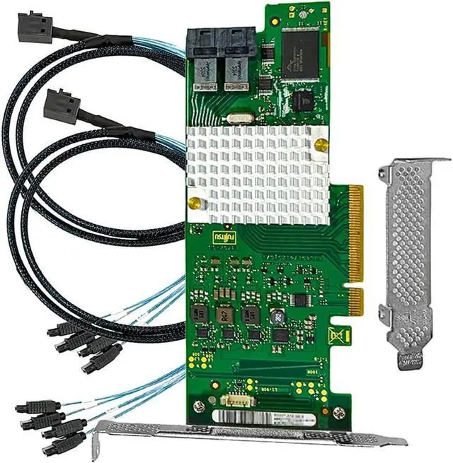 Main image of SAS HBA Card Compatible with LSI 9211 & 9300-8i IT Mode PCIe SATA Expansion Card, SAS Expander Support, 8-Port 12Gbs PCIe 3.0, HBA Controller with 2X SFF-8643 to 4X SATA Cables for NAS TrueNAS unRAID