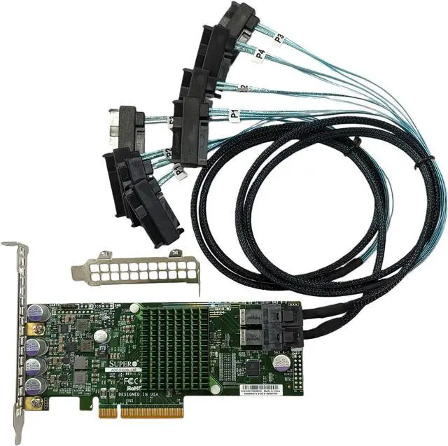 Main image of 9300-8i LSI3008 AOC-S3008L-L8E HBA 8-Port 12Gb PCIe 3.0 IT Mode ZFS FreeNAS unRAID SAS SATA Expander+2*SFF-8643-8482 SAS Cable