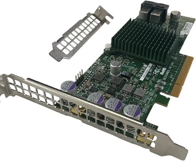 Alt view image 5 of 7 - 9300-8i LSI3008 AOC-S3008L-L8E HBA 8-Port 12Gb PCIe 3.0 IT Mode ZFS FreeNAS unRAID SAS SATA Expander+2*SFF-8643-8482 SAS Cable