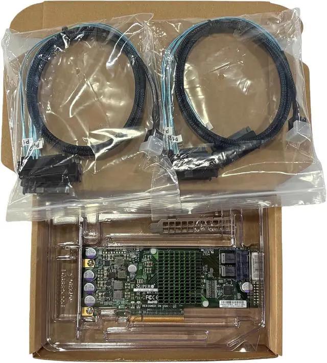 Alt view image 7 of 7 - 9300-8i LSI3008 AOC-S3008L-L8E HBA 8-Port 12Gb PCIe 3.0 IT Mode ZFS FreeNAS unRAID SAS SATA Expander+2*SFF-8643-8482 SAS Cable