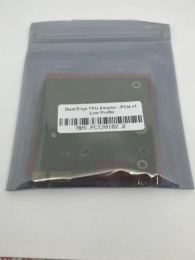Alt view image 4 of 4 - Dual Edge TPU PCIe x1 Low Profile Adapter - Coral Accelerator Board for Dual Edge TPU Modules with Mounting Screw