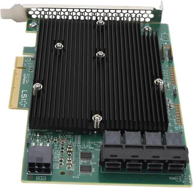 Alt view image 6 of 7 - LSI 9300-16i SAS Controller HBA Card, 12Gbps 16 Ports SATA SAS Host Bus Adapter, PCIe 3.0 RAID Expander, Non RAID, for for Linux for VMware for Freebsd