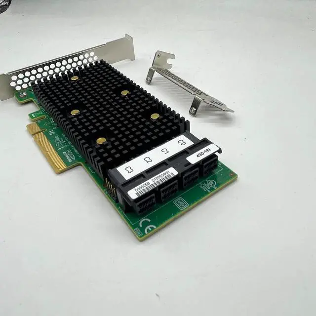 Alt view image 5 of 5 - SAS3416 430-16i SATA/SAS HBA IT Mode Controller Card (=9400-16i) 12 Gbps PCIe 16 Port +4*SFF-8643 SATA