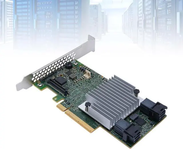 Alt view image 7 of 7 - RAID Card for Desktop, Server, Workstation, PCIe 3.0, 12Gb / s Data Transfer Rate, 2GB Cache, 128 SATA/SAS Ports, Supports RAID 0, 1, 5, 6, 10, 50, 60