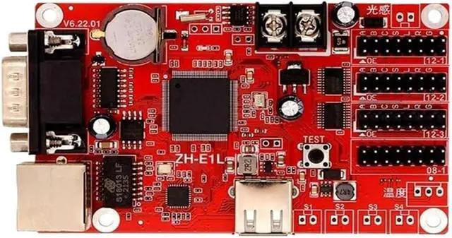 Alt view image 3 of 5 - Control Card ZH-E1L Network Port Serial Port U Disk Network Cluster Electronic LED Display E1L