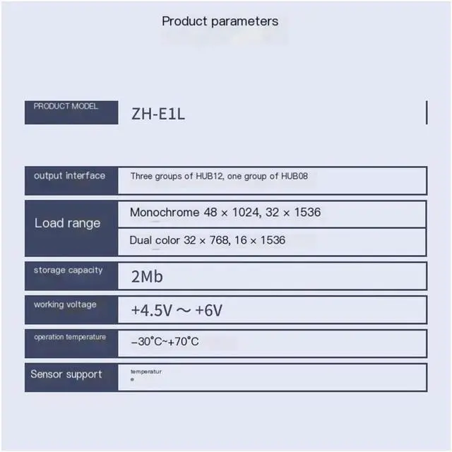 Alt view image 4 of 5 - Control Card ZH-E1L Network Port Serial Port U Disk Network Cluster Electronic LED Display E1L