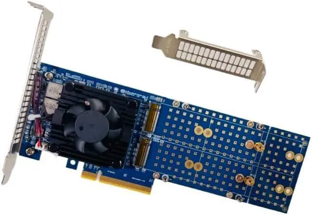 Alt view image 5 of 5 - PCIe 4.0 X8 M.2 NVMe SSD Switch Controller Adapter with PEX88024 PLX88024 PCI Express 4.0 X8 Switch to 4 Ports M.2 Adapter Card