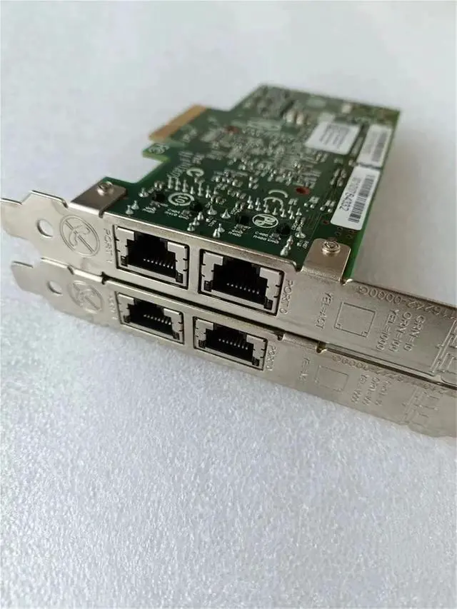Alt view image 5 of 6 - BCM5709 F169G Dual Port Gigabit Network Card for bcm5709C Chip Full Height G218C 0F169G PCI-E X4 X8 X16(with Short Baffle)