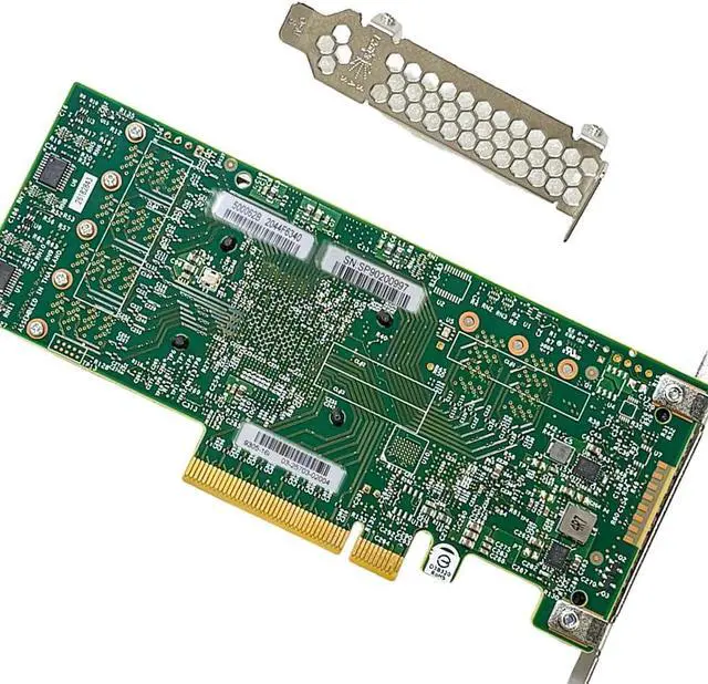 Alt view image 4 of 6 - SAS HBA Card Compatible with LSI 9305-16i IT Mode PCIe SATA Expansion Card, 16-Port 12Gbps PCIe 3.0, Expander Support, HBA Controller with 4X SFF-8643 to 8482 SAS Cables for ZFS TrueNAS unRAID NAS