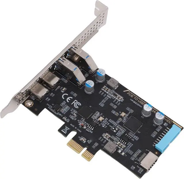 Alt view image 3 of 7 - Jiawu 5Gbps PCIe USB Expansion Card with Fast Data Transfer and Multi Ports for Desktop PCs
