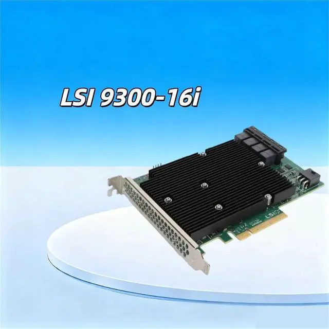 Alt view image 2 of 4 - LSI SAS 9300-16I Raid Controller Card 12Gbps HBA Bus Adapter It Mode Sata Pcie Expansion Card for Truenas Unraid