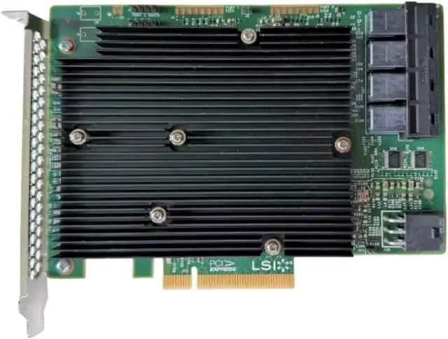 Alt view image 3 of 4 - LSI SAS 9300-16I Raid Controller Card 12Gbps HBA Bus Adapter It Mode Sata Pcie Expansion Card for Truenas Unraid