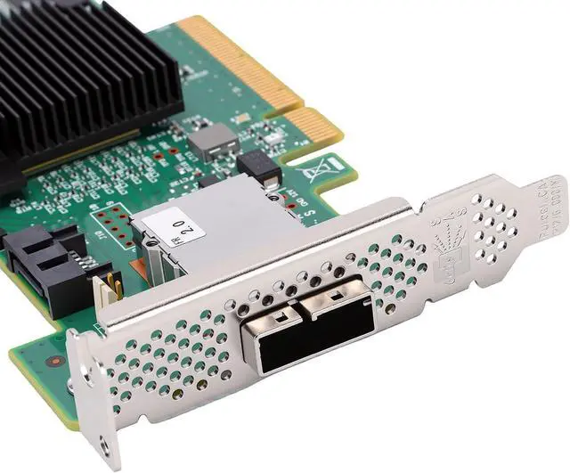 Alt view image 7 of 7 - SAS HBA Card Compatible with LSI 9212 4i4e RAID Controller, 8 Port 6Gbps PCIe 2.0 x 8, IT IR Mode, 4 Internal SATA and 4 External SAS Ports, for Server NAS Workstation