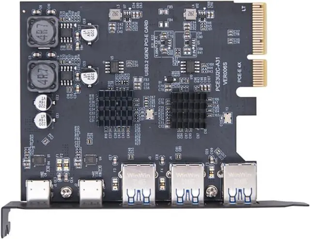 Main image of Fast Speed PCIExpress to USB3.0 Expansion Card for Desktop PC with 5 Ports Easy Installation Backwards Compatible Backward Compatible USB