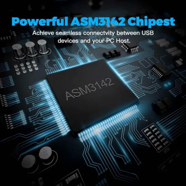 Alt view image 7 of 7 - PCI-E to USB 3.2 Gen 2 Expansion Card with 2 Type-A & 3 Type-C Ports 20Gbps Bandwidth Support Power Supply for Devices