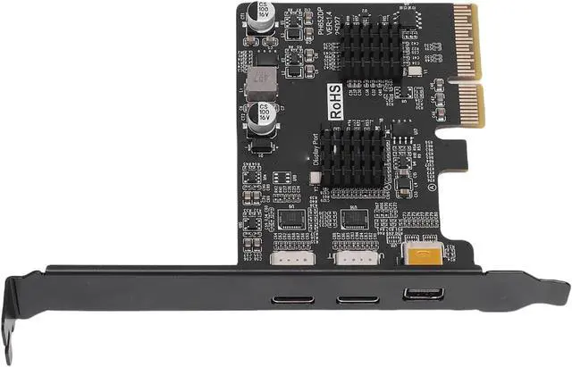 Alt view image 3 of 7 - USB3.0 TypeC Expansion Card ASM3142 Chip High Speed DisplayPort 4K 60HZ PCIE X4 X8 X16, Multiple Connection Options for Desktop PC Users