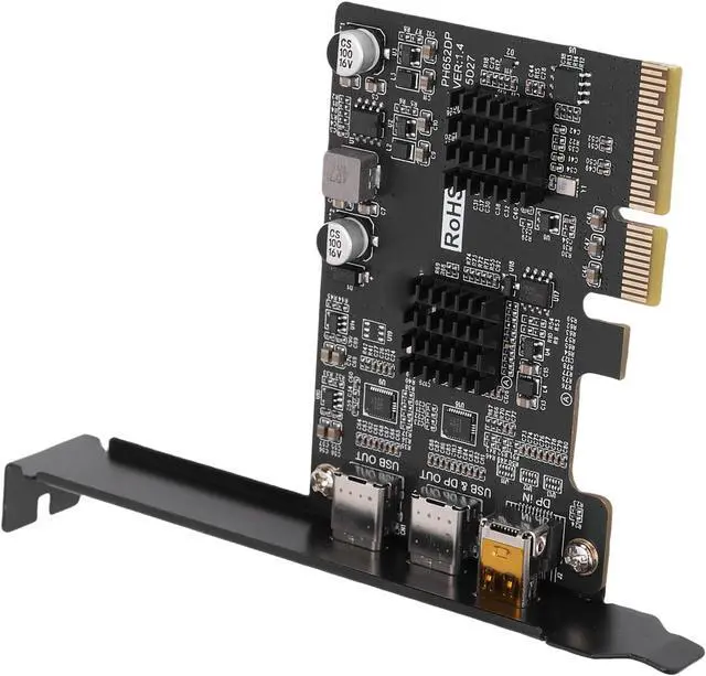 Alt view image 6 of 7 - USB3.0 TypeC Expansion Card ASM3142 Chip High Speed DisplayPort 4K 60HZ PCIE X4 X8 X16, Multiple Connection Options for Desktop PC Users