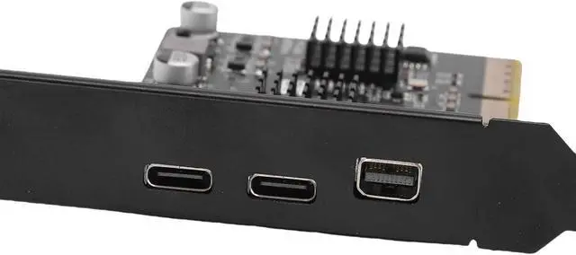 Alt view image 7 of 7 - USB3.0 TypeC Expansion Card ASM3142 Chip High Speed DisplayPort 4K 60HZ PCIE X4 X8 X16, Multiple Connection Options for Desktop PC Users