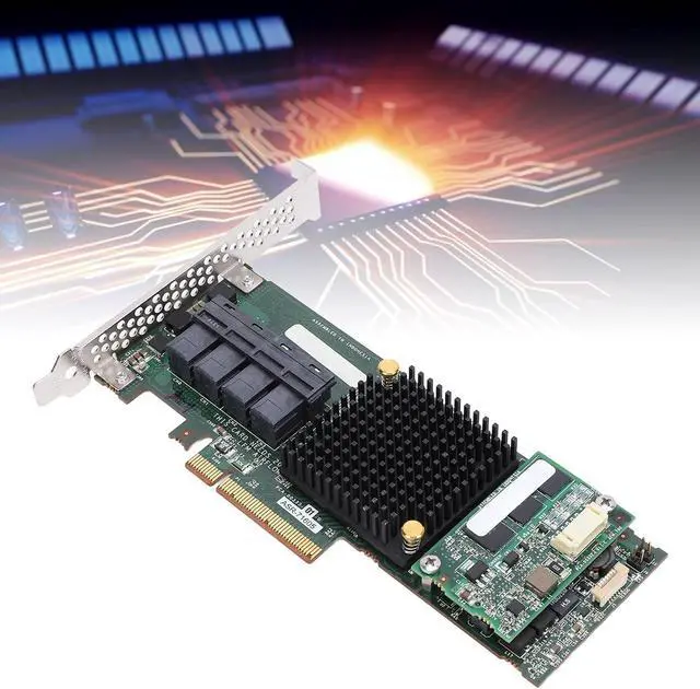 Alt view image 2 of 7 - 71605 Array Card 1Gb Cache 6Gbs X8 High Performance 4 Port 8643 Controller Card, Durability Under Long Term High Load Operative, Reducing Maintenance Time