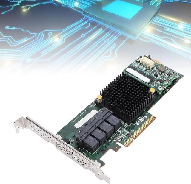 Alt view image 3 of 7 - 71605 Array Card 1Gb Cache 6Gbs X8 High Performance 4 Port 8643 Controller Card, Durability Under Long Term High Load Operative, Reducing Maintenance Time