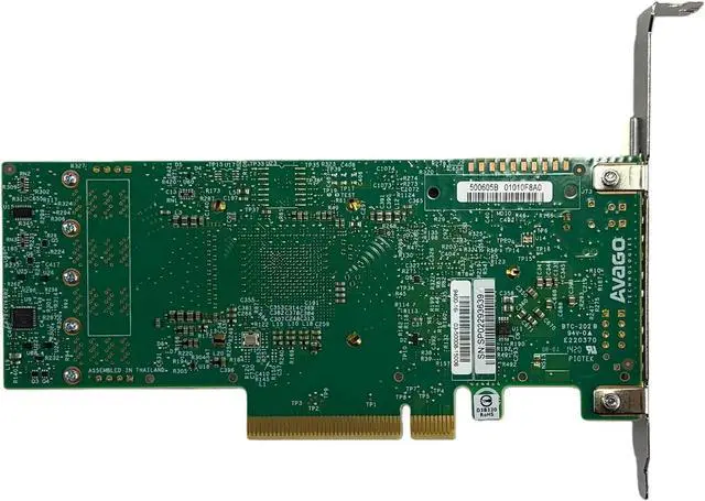 Alt view image 3 of 5 - SAS3416 9400-16i SATA/SAS HBA IT Mode 12 Gbps 4X SFF-8643 16 Port Support NVME HDD Controller Card