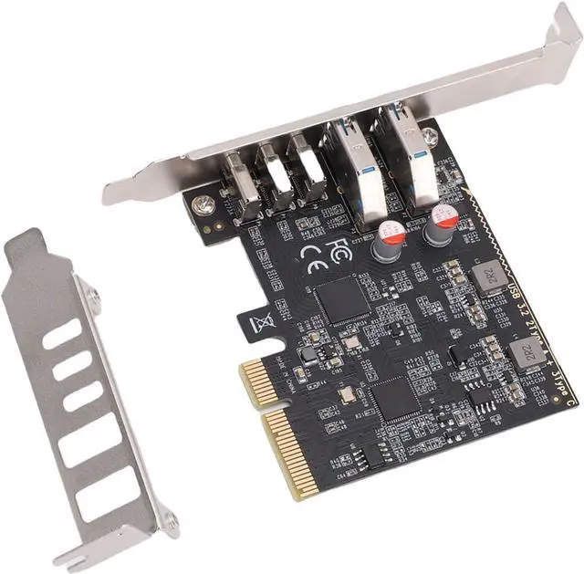 Alt view image 7 of 7 - Jiawu High Speed PCIe to USB 3.2 Gen 2 Card Efficient Data Transfer for Desktop SSD Box 5 USB Ports Expansion Card for Game Controllers