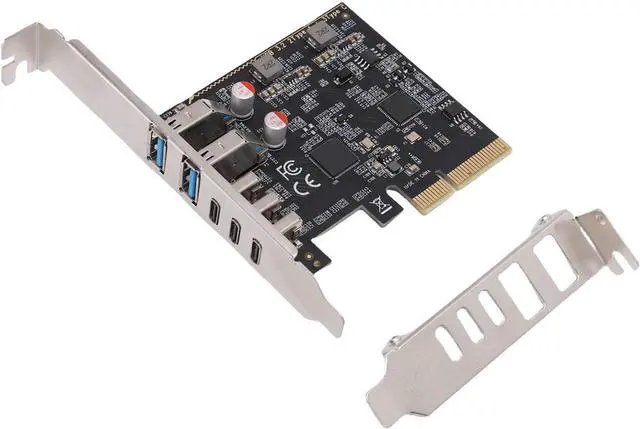 Alt view image 5 of 7 - Jiawu High Speed PCIe to USB 3.2 Gen 2 Card Efficient Data Transfer for Desktop SSD Box 5 USB Ports Expansion Card for Game Controllers