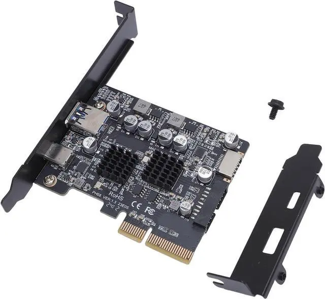 Main image of Generic PCIe to USB3.2 10Gbps Expansion Card Enhanced Safety High Performance for Desktop Computer Internal PCIe USB3.2 Hub Converter
