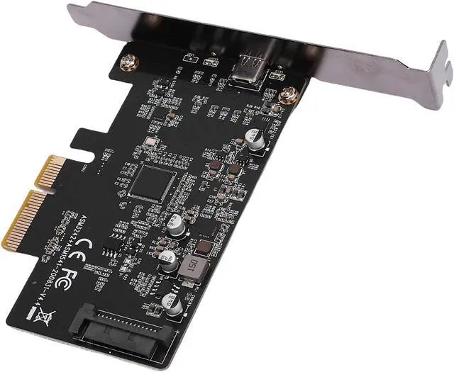 Alt view image 6 of 7 - PCIe to USB 3.2 Gen 2 Expansion Card 20 Gbps, USB C Internal Card with Type C Port, Supports OS X, for Desktop Workstation, NVMe SSD, VR Systems, Personal Use