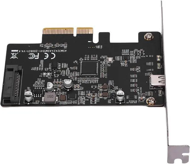 Alt view image 3 of 7 - PCIe to USB 3.2 Gen 2 Expansion Card 20 Gbps, USB C Internal Card with Type C Port, Supports OS X, for Desktop Workstation, NVMe SSD, VR Systems, Personal Use