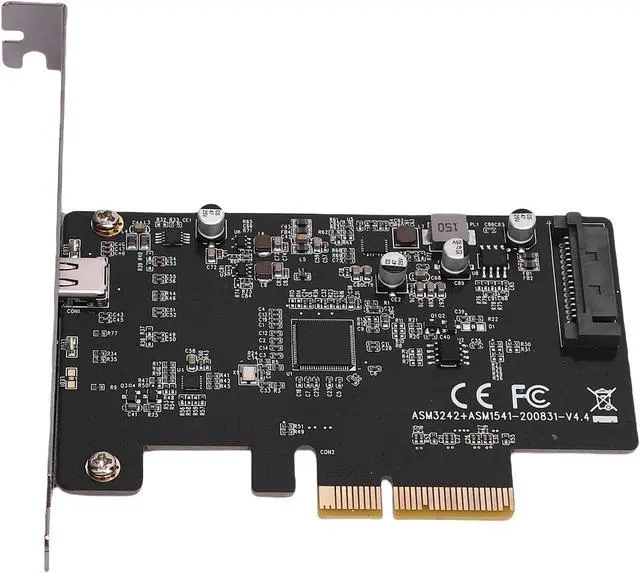Alt view image 4 of 7 - PCIe to USB 3.2 Gen 2 Expansion Card 20 Gbps, USB C Internal Card with Type C Port, Supports OS X, for Desktop Workstation, NVMe SSD, VR Systems, Personal Use