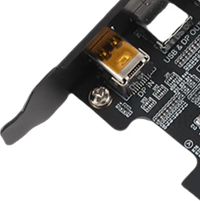 Alt view image 7 of 7 - Zunate TypeC Expansion Card for Desktop PC, USB 3.0 10G PCIe Card with DisplayPort Video Support, Multilayer Circuit Design, Compatible with and
