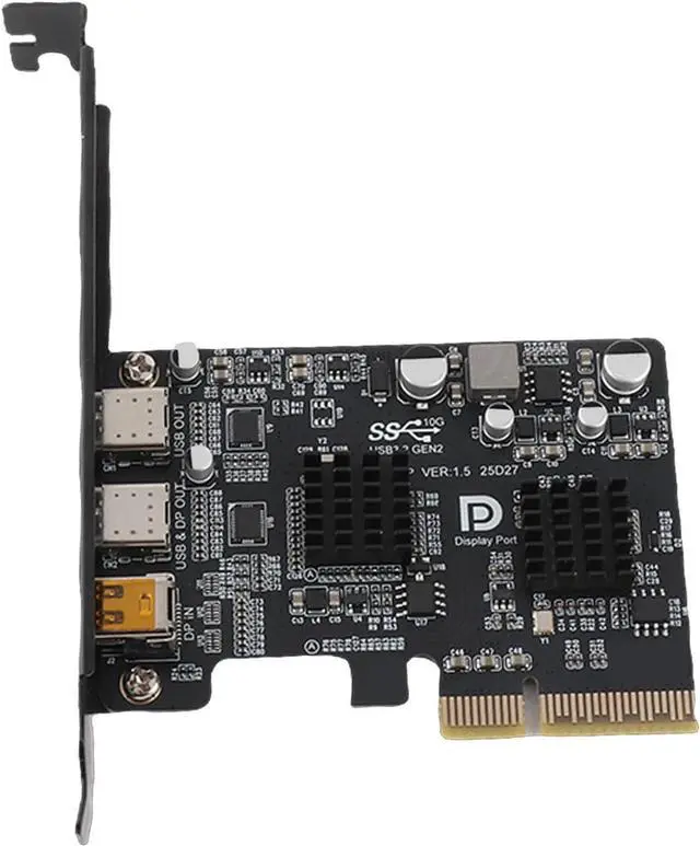 Main image of Fabater PCIe USB Expansion Card, 3 Ports USB 3.0 10Gbps Type C DisplayPort 4K 60Hz C PCIe Card, Internal Port with 2 Type 1 for Desktop PC