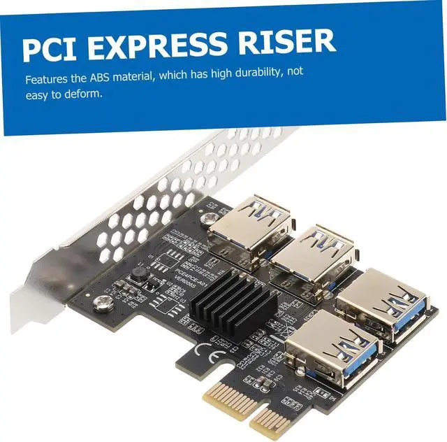 Alt view image 5 of 7 - Artibetter Pci-e Riser Extension Card with USB Ports Pci Express Adapter for Mining and Gaming Easy Installation Stable and Reliable Performance for Desktop Expansion