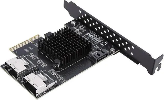 Alt view image 3 of 7 - Kadimendium HighSpeed PCIe to Serial ATA Expansion Card for Enhanced Data Transfer in Desktop PCs and Servers