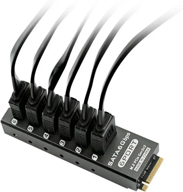 Alt view image 3 of 7 - Efficient SATA6G Expansion Card Featuring Overcurrent Protections and Easy Installation Durability