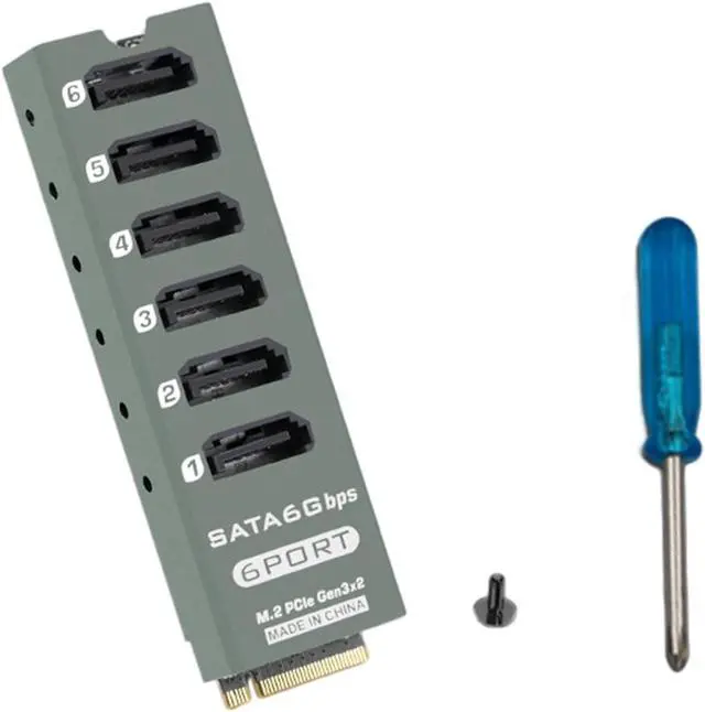 Alt view image 6 of 7 - Efficient SATA6G Expansion Card Featuring Overcurrent Protections and Easy Installation Durability