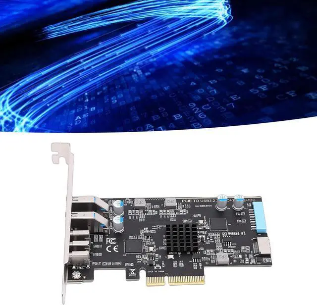 Alt view image 5 of 7 - PCI Express Adapter Card, PCIe to USB C Expansion Card with 3 Type C Ports 2 USB 3.0 Ports Type E 19P IDC, for Desktop Computer